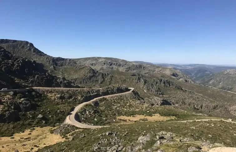 Vista do parque natural da Serra da Estrela.